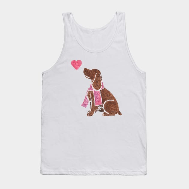 Watercolour Field Spaniel Tank Top by animalartbyjess